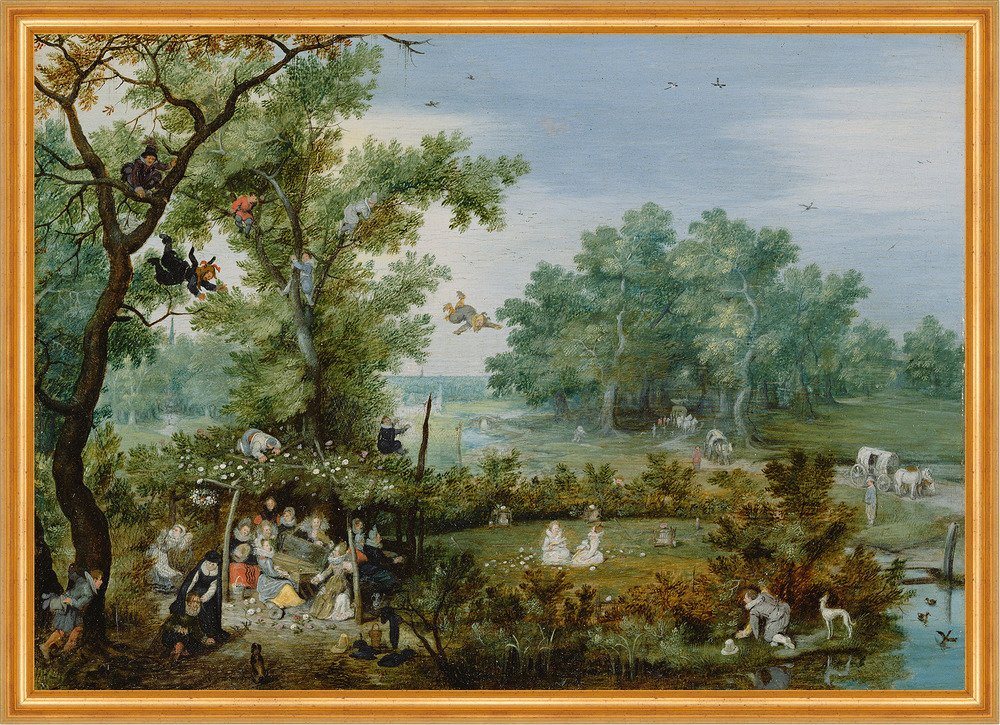Kunstdruck A Merry Company in an Arbor Adriaen Pietersz. van de Venne B A2 00240, (1 St) von OTTO