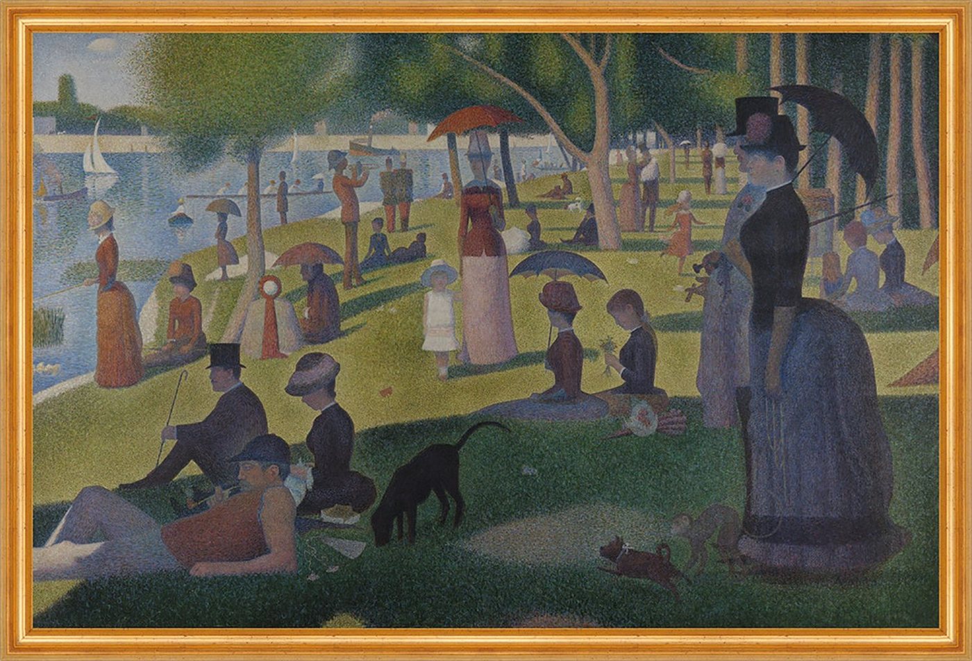 Kunstdruck A Sunday on La Grande Jatte Georges Seurat Park Sonnenschirme See B A1, (1 St) von OTTO