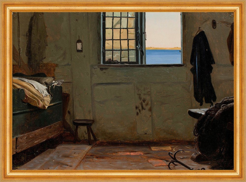 Kunstdruck A fishermans bedroom Christen Dalsgaard Fischer Bett Fenster B A3 0114, (1 St) von OTTO