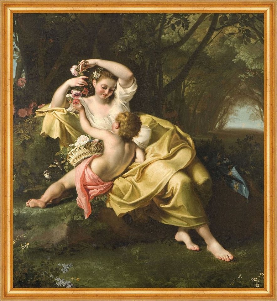 Kunstdruck Allegory of Spring Bartolomeo Guidobono Frühling Kinder Blumen Park B, (1 St) von OTTO