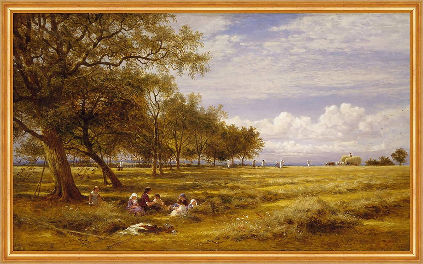 Kunstdruck An English Hayfield Benjamin Williams Leader Wiese England Rechen B A1, (1 St) von OTTO