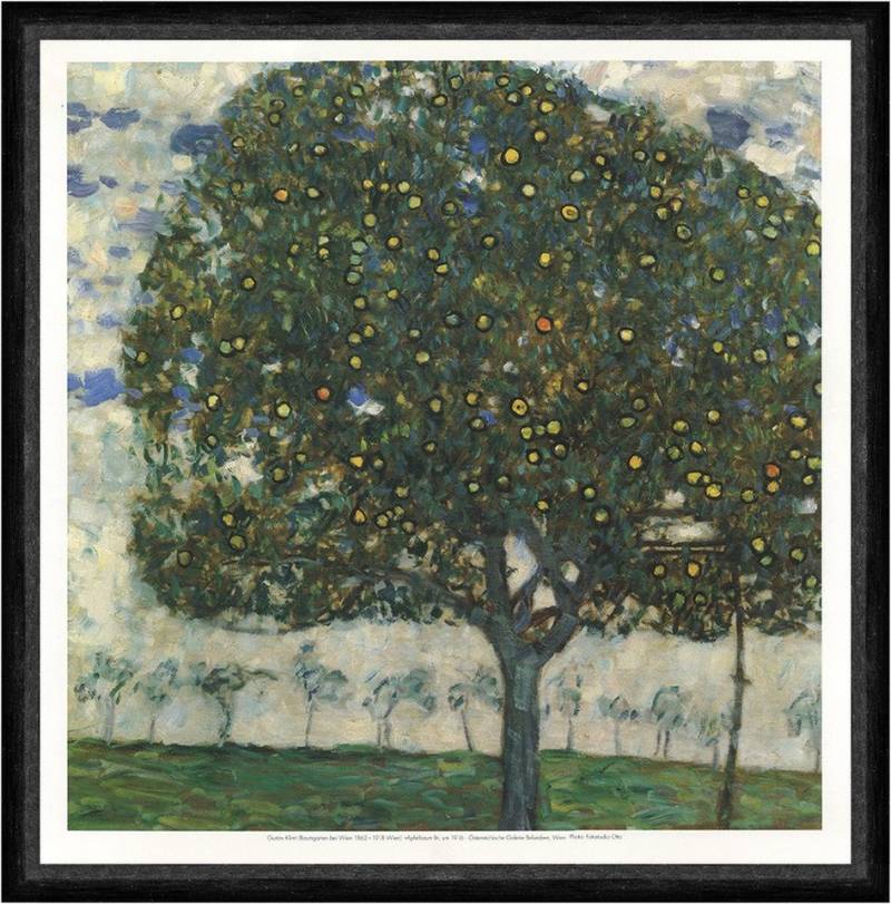 BillerAntik Kunstdruck Apfelbaum II von Gustav Klimt Obst Frucht Poster Kunstdruck Faks_Werbu, (1 St) von BillerAntik