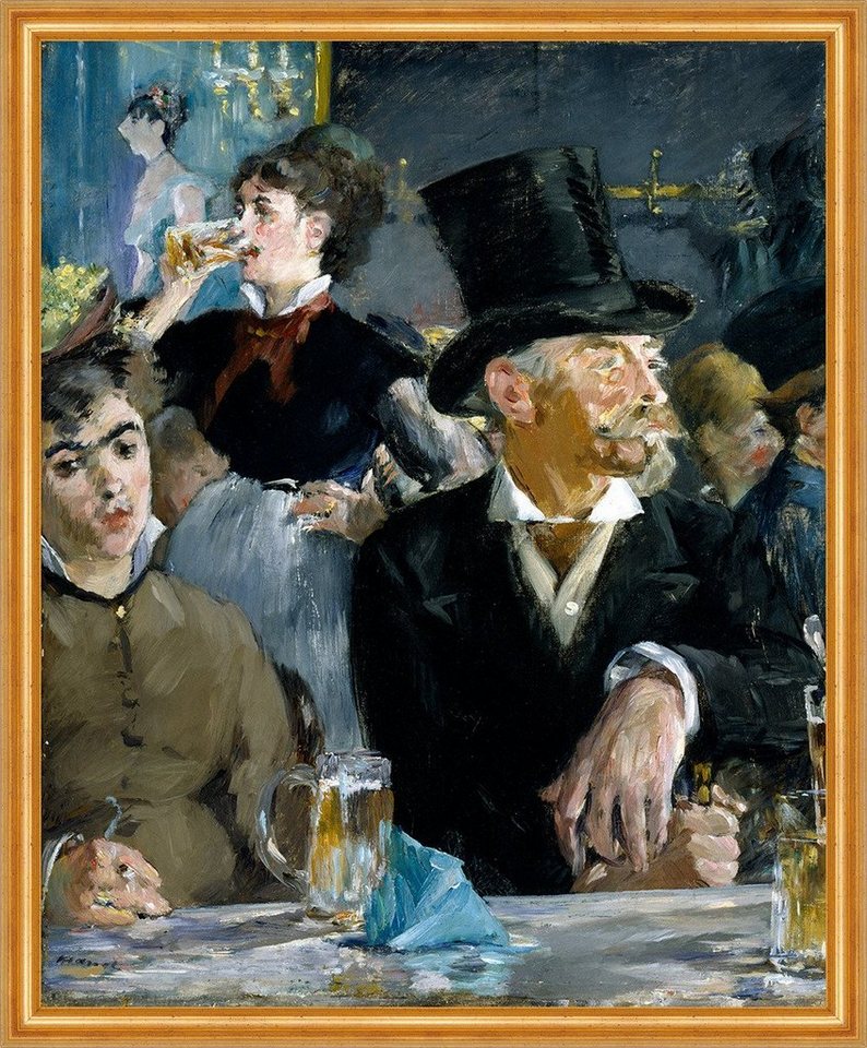 Kunstdruck At the Cafe Edouard Manet Zylinder Tisch Bierkrüge Mode B A2 01483 Ger, (1 St) von OTTO