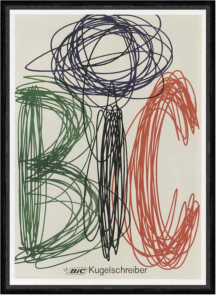 Kunstdruck BIC Kugelschreiber Farbig Marcel Bich Plakat 1966 Kunstdruck Faks_Werb, (1 St) von OTTO