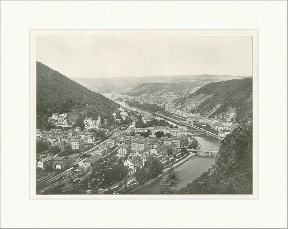 Kunstdruck Bad Ems Lahn Heilkurort Erzbergbau Rheinland Pfalz Taunus F_Vintage 01, (1 St) von OTTO