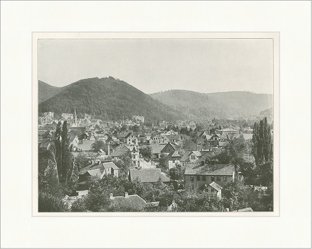 Kunstdruck Bad Harzburg im Harz Goslar Niedersachsen Sole Heilbad Brocken F_Vinta, (1 St) von OTTO