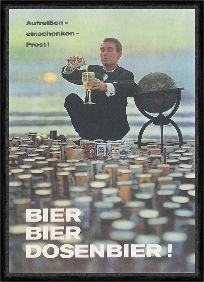 Kunstdruck Bier Bier Dosenbier Alkohol Sorten Globus Glas Plakat Faks_Werbung 47, (1 St) von OTTO