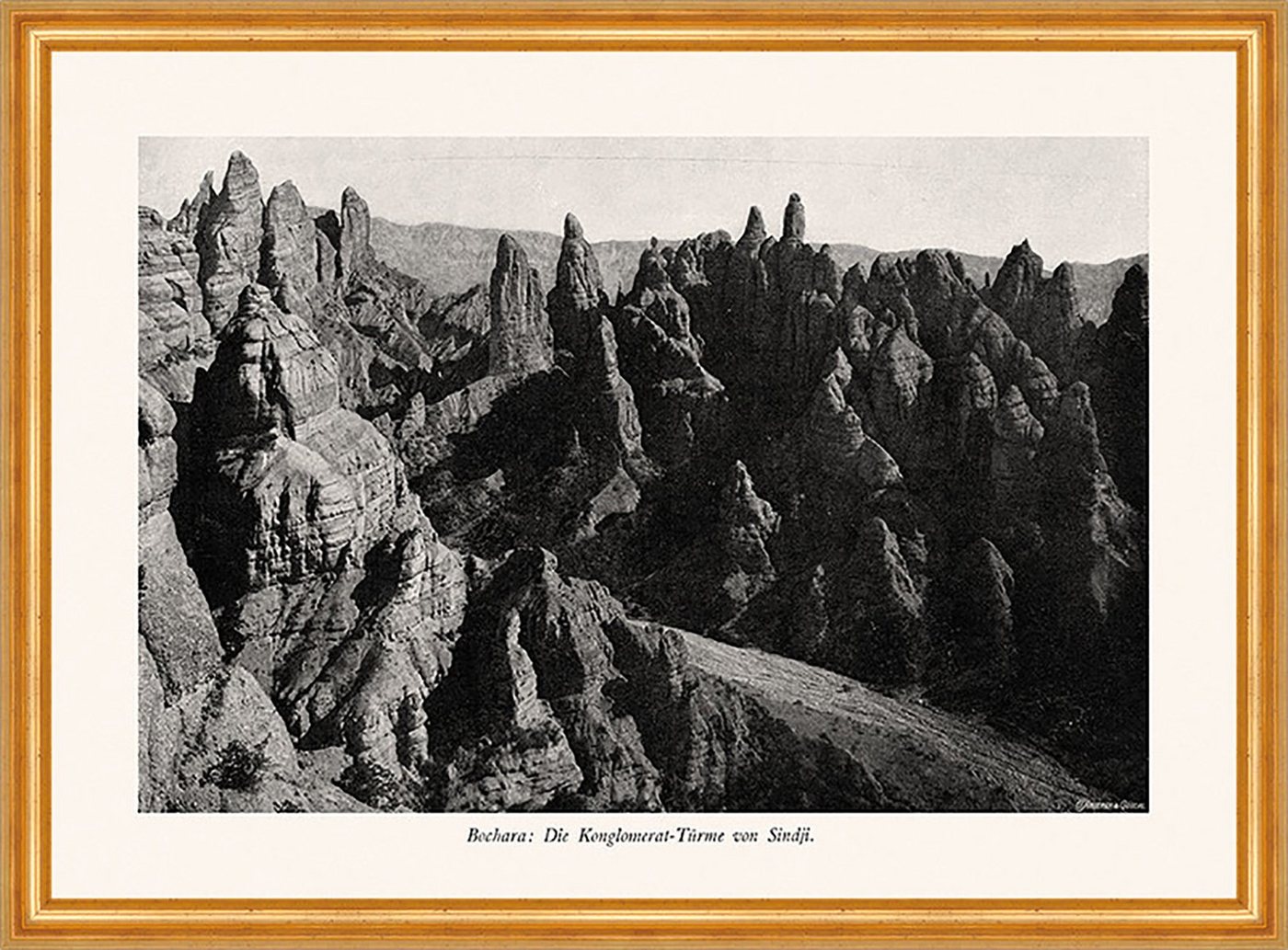 Kunstdruck Bochara Die Konglomerat Türme von Sindji Usbekistan Alpinismus A2 0141, (1 St) von OTTO