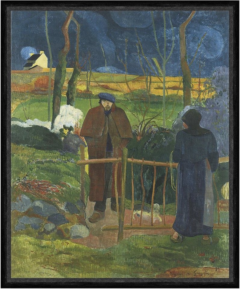 Kunstdruck Bonjour Monsieur Gauguin Paul Gauguin Nacht Mond Zaun Faks_Werbung 139, (1 St) von OTTO