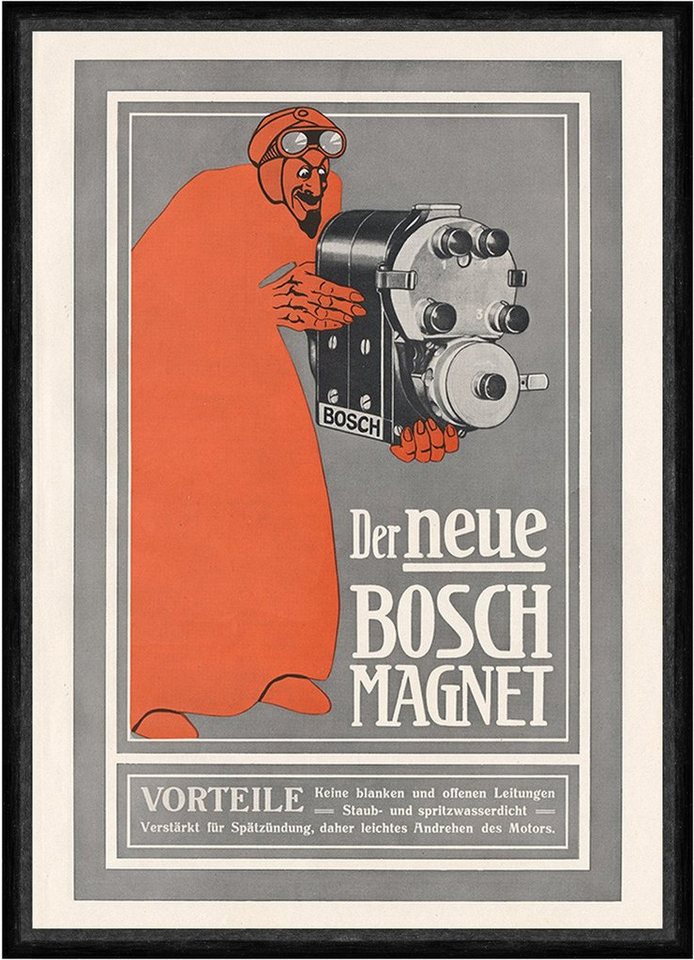Kunstdruck Bosch Licht und Anlasser Magnet Spätzündung Plakat Braunbeck Faks_Moto, (1 St) von OTTO