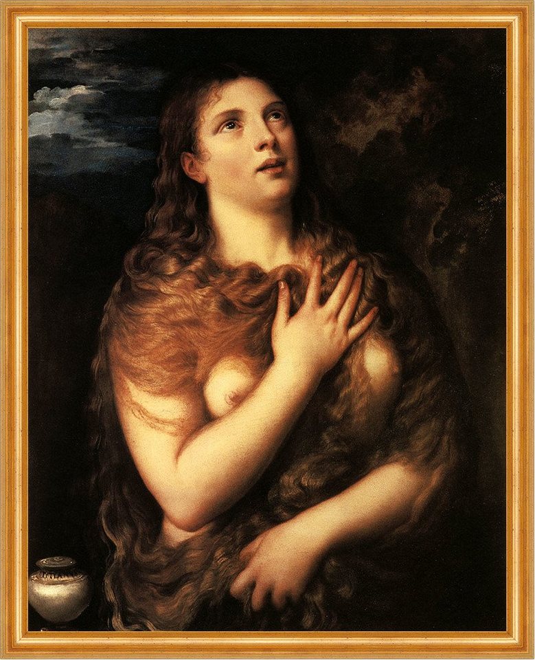 Kunstdruck Büßende heilige Maria Magdalena Tizian Sankt Haare Hingabe Sinnlich LW, (1 St) von OTTO