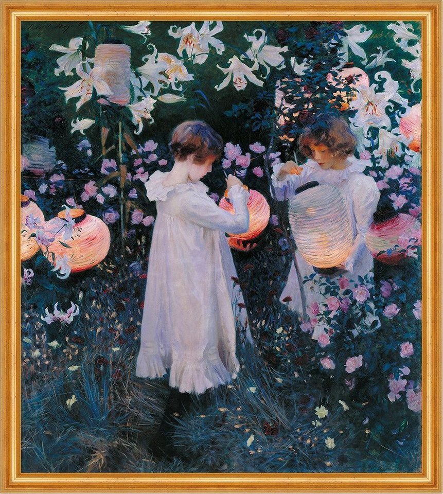 Kunstdruck Carnation, Lily, Lily, Rose John Singer Sargent Lampions Kinder Rosen, (1 St) von OTTO
