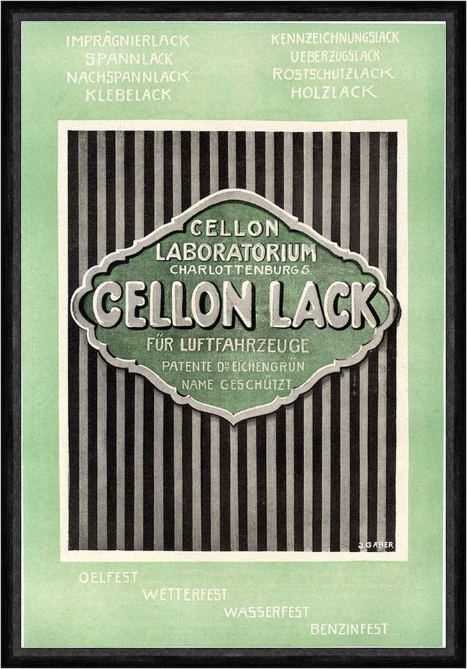 BillerAntik Kunstdruck Cellon Lack Imprägnierlack Holzlack Rostschutzlack Plakat Faks_Motor, (1 St) von BillerAntik