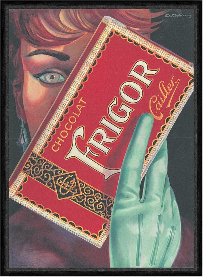 Kunstdruck Chocolat FRIGOR Cailler Schokolade Werbung Tafel Kunstdruck Faks_Werbu, (1 St) von OTTO