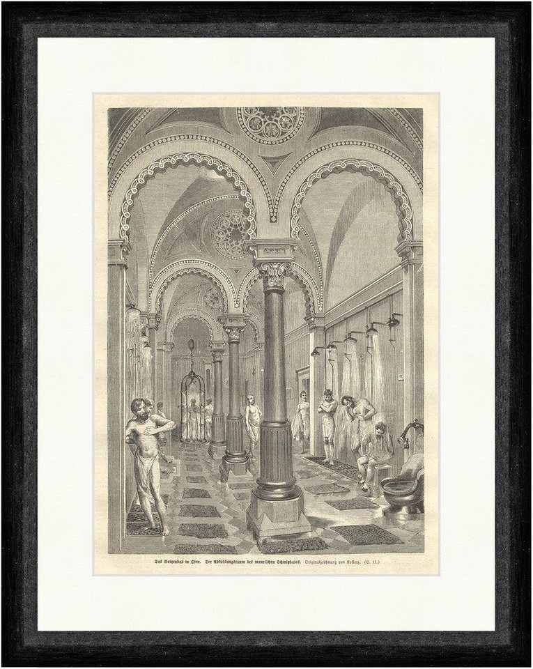 Kunstdruck Das Kaiserbad in Ofen Der abkühlungsraum maurischen Schwitzbades 1063, (1 St) von OTTO