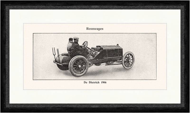 Kunstdruck De Dietrich 1906 Rennwagen Zweisitzer Speichenrad Faks Sport 030, (1 St) von OTTO