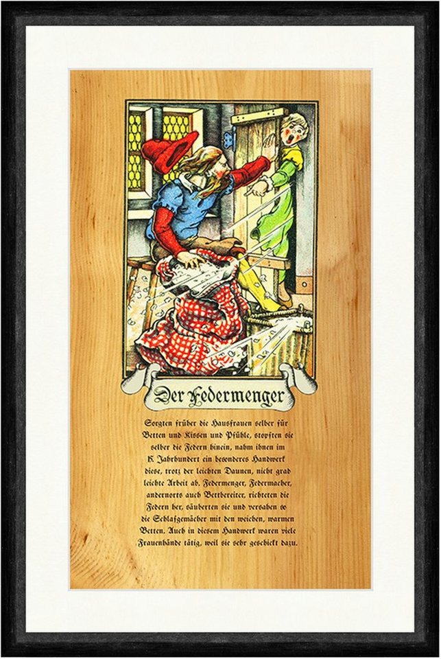 Kunstdruck Der Federmenger Zunft Federmacher Handwerk Betten Kissen Faks_Stand 24, (1 St) von OTTO