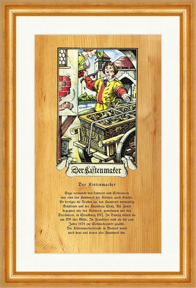 Kunstdruck Der Kistenmaker Kistenmacher Truhe Handwerk Zunft Kistler Stand 215 Ge, (1 St) von OTTO