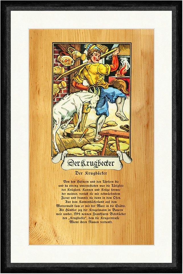 Kunstdruck Der Krugbecker Krugbäcker Krügler Handwerk Zunft Kannen Faks_Stand 220, (1 St) von OTTO