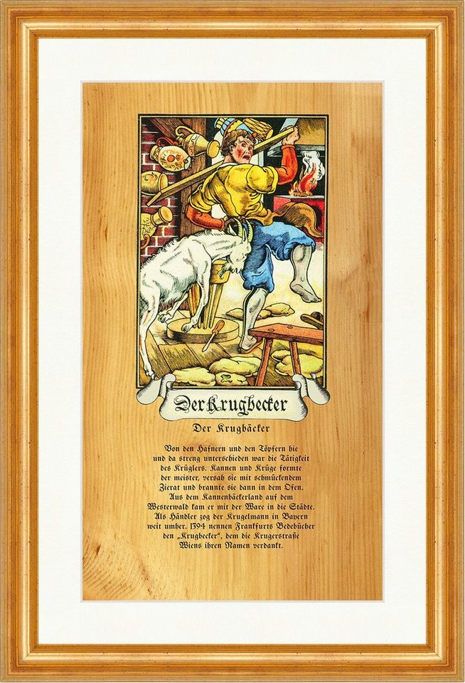 Kunstdruck Der Krugbecker Krugbäcker Krügler Handwerk Zunft Kannen Stand 220 Gera, (1 St) von OTTO