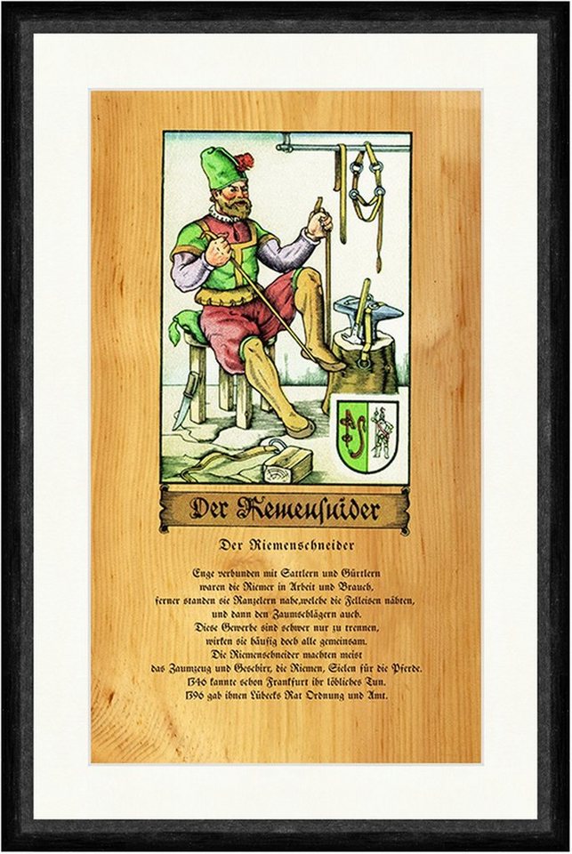 Kunstdruck Der Remensuider Felleisen Zaumzeug Geschirr Zunft Handwerk Faks_Stand, (1 St) von OTTO