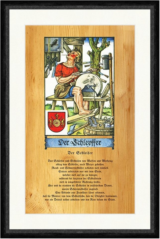 Kunstdruck Der Schleyffer Werkzeug Wetzer Schleifstein Schleiffer Zunft Faks_Stan, (1 St) von OTTO
