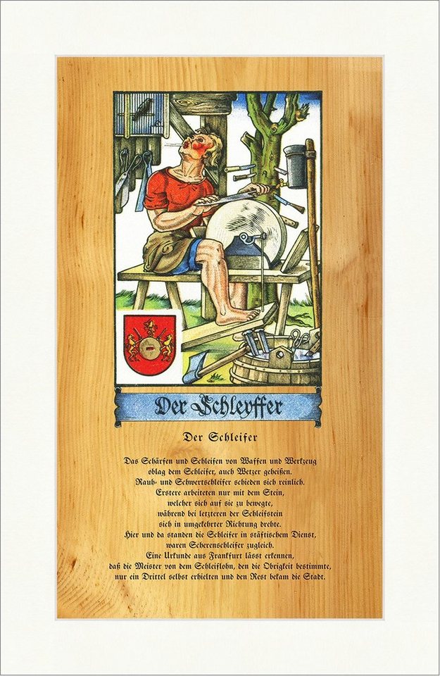 Kunstdruck Der Schleyffer Werkzeug Wetzer Schleifstein Schleiffer Zunft Stand 136, (1 St) von OTTO