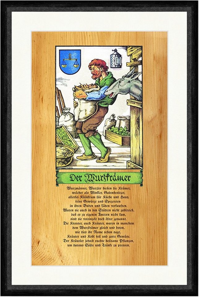 Kunstdruck Der Wurzkrämer Wurzler Wurzmänner Gewürze Händler Kräuter Faks_Stand 1, (1 St) von OTTO