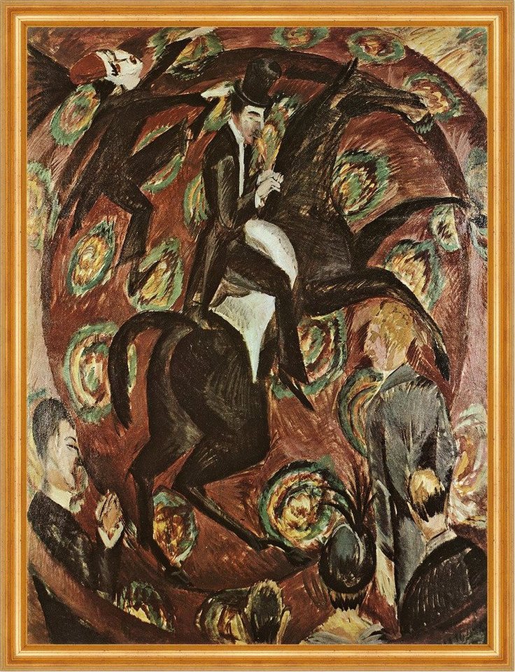 Kunstdruck Der Zirkusreiter Ernst Ludwig Kirchner Show Pferd Hengst Rappe LW H A2, (1 St) von OTTO