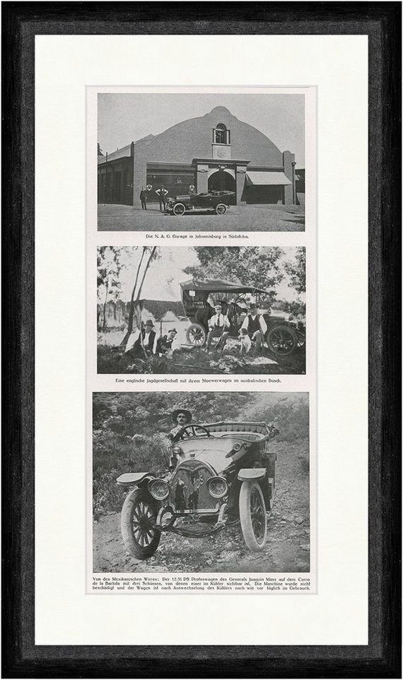 BillerAntik Kunstdruck Die N.A.G. Garage in Johannisburg in Südafrika 1914 Autos Wagen F_Vint, (1 St) von BillerAntik