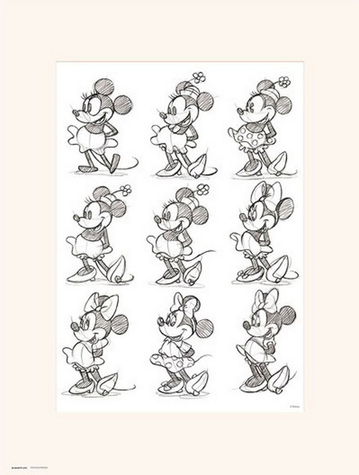 Kunstdruck Disney - Kunstdruck - Minnie Sketch Kunstdruck Disney - Kunstdruck - Minnie Sketch von OTTO
