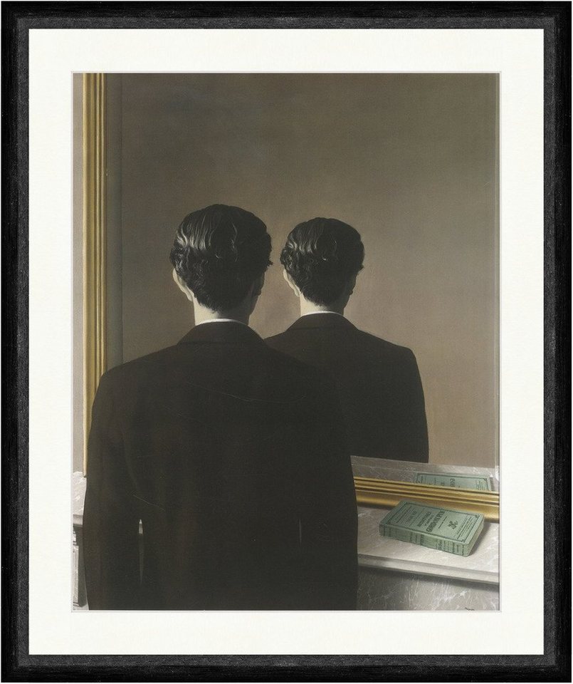 BillerAntik Kunstdruck Edward James im Spiegel Rene Magritte Buch E. A. Poe Faks_Plakatwelt 1, (1 St) von BillerAntik
