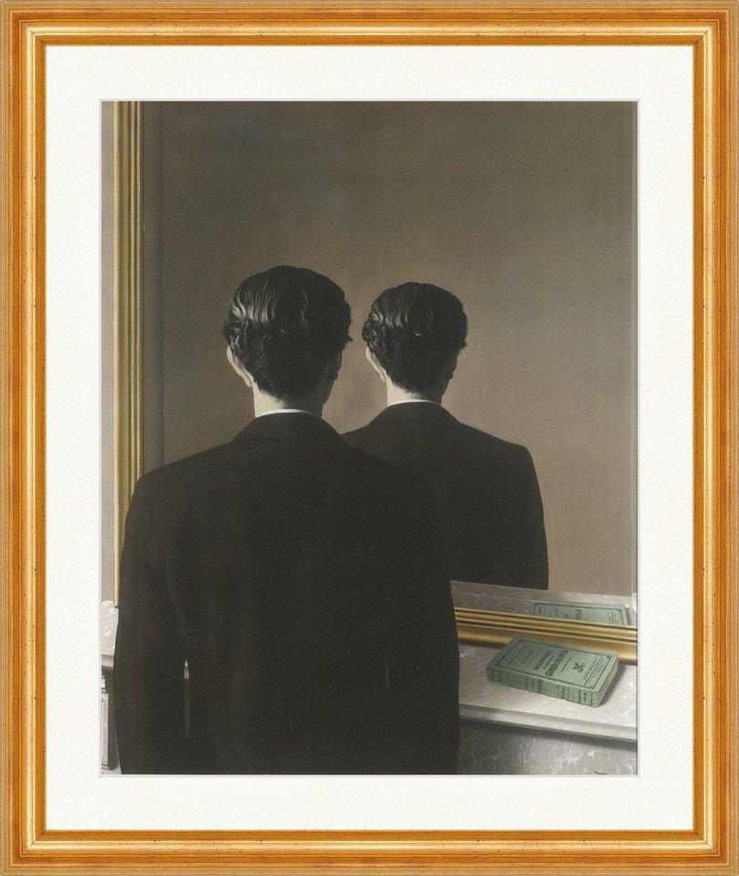 BillerAntik Kunstdruck Edward James im Spiegel Rene Magritte Buch E. A. Poe Plakatwelt 1327 G, (1 St) von BillerAntik