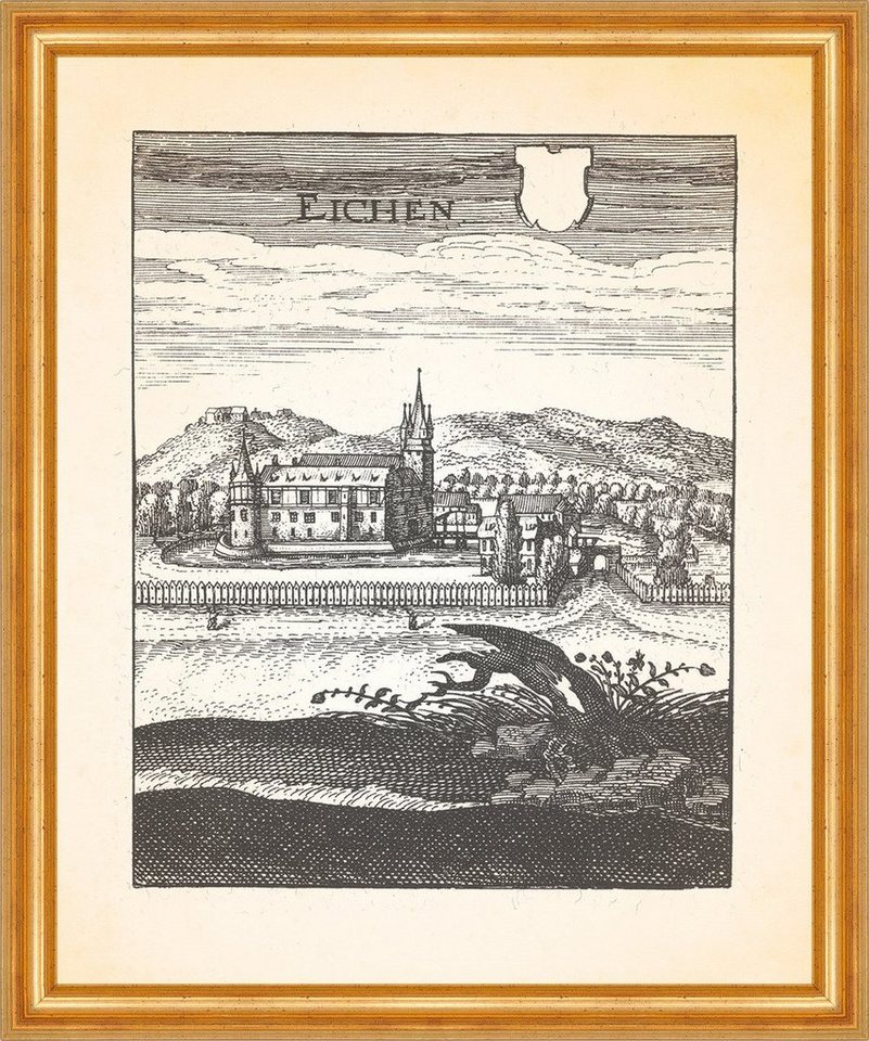 BillerAntik Kunstdruck Eichen Eichhof Bad Hersfeld Waldlehrpfad Köhlerhütte Eichhof Merian 00, (1 St) von BillerAntik