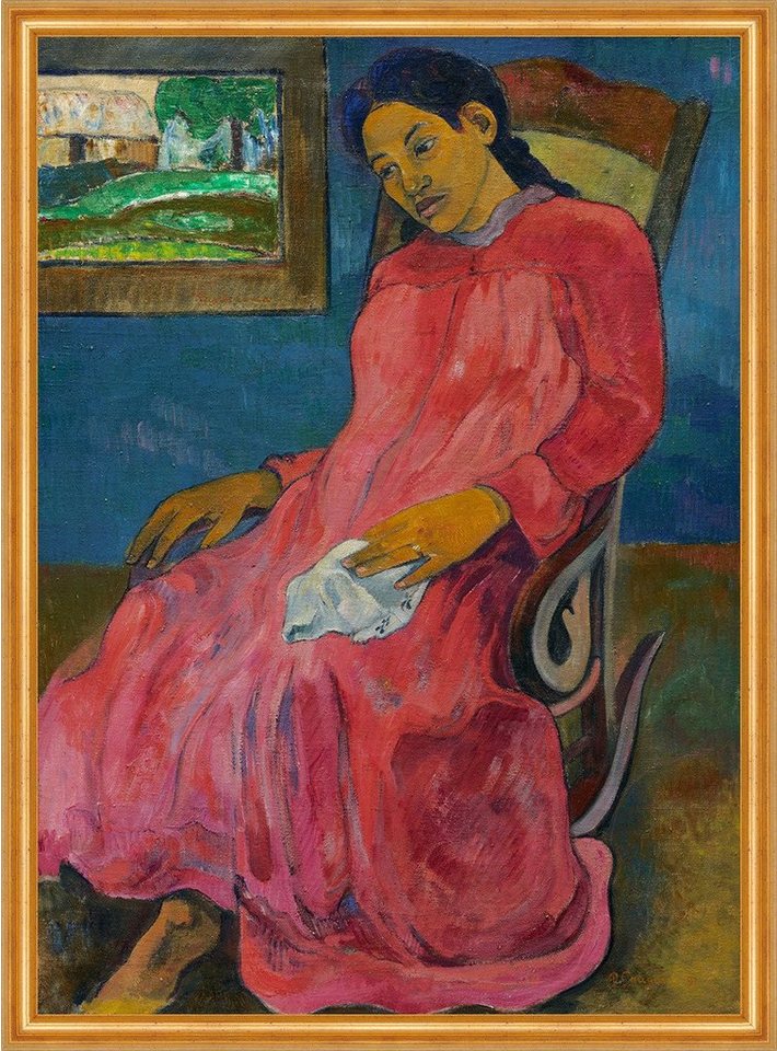 Kunstdruck Faaturum a Melancholic Paul Gauguin Frauen Bild Schaukelstuhl B A2 030, (1 St) von OTTO