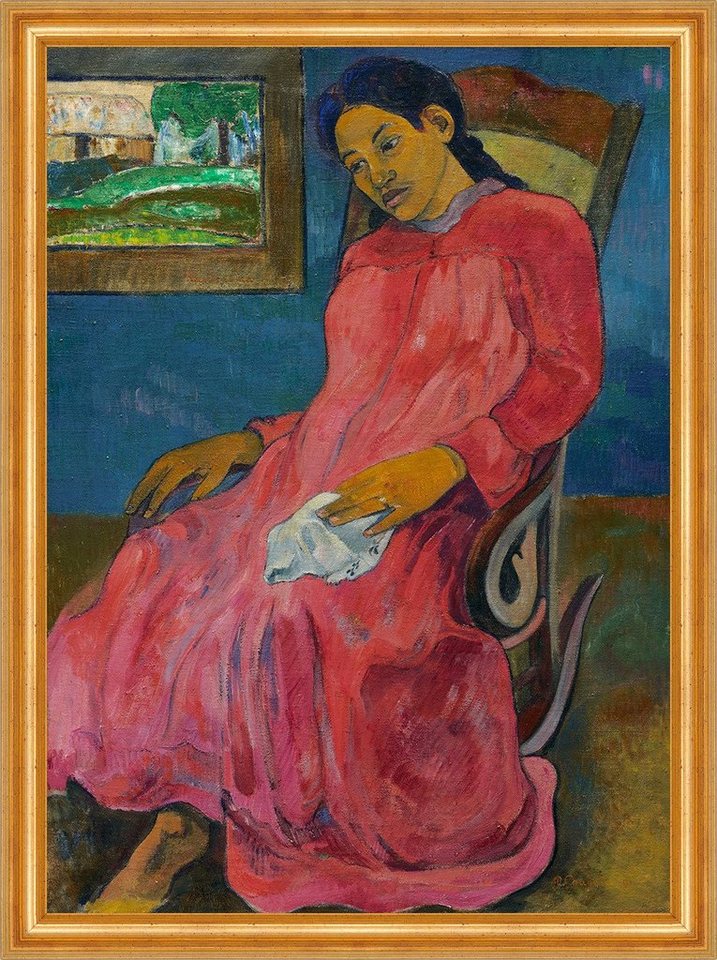 Kunstdruck Faaturum a Melancholic Paul Gauguin Frauen Bild Schaukelstuhl B A3 030, (1 St) von OTTO