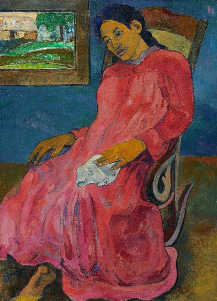 Kunstdruck Faaturum a Melancholic Paul Gauguin Frauen Bild Schaukelstuhl Ruhen B, (1 St) von OTTO