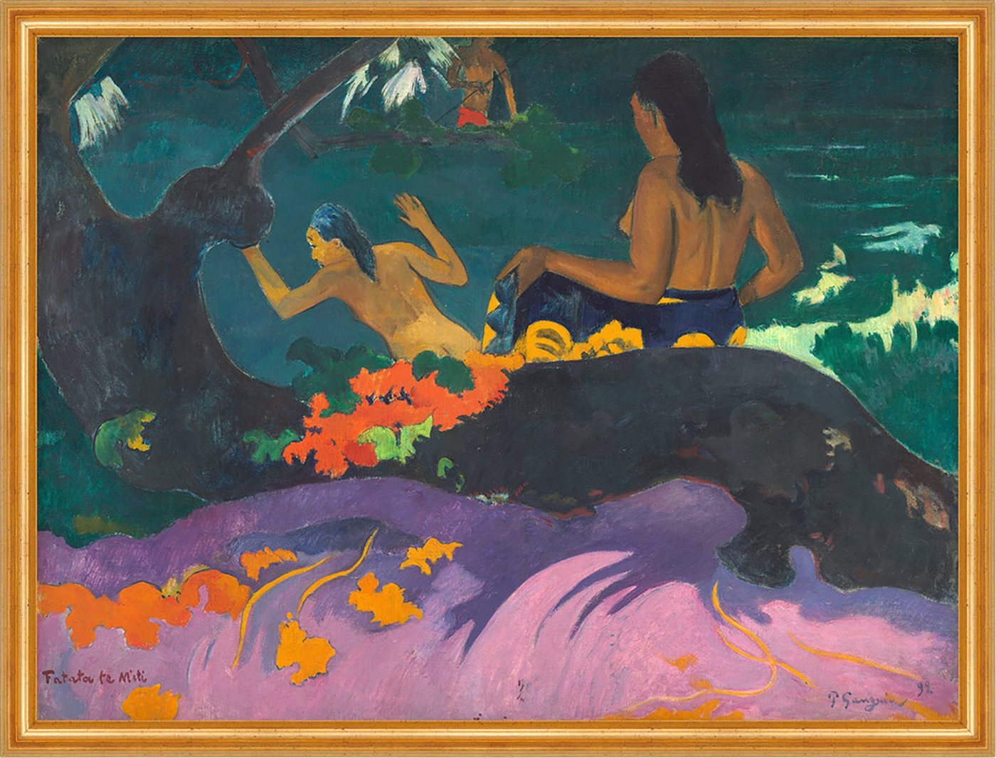 Kunstdruck Fatata te Miti, By the Sea Paul Gauguin Frauen Meer Strand B A1 02999, (1 St) von OTTO