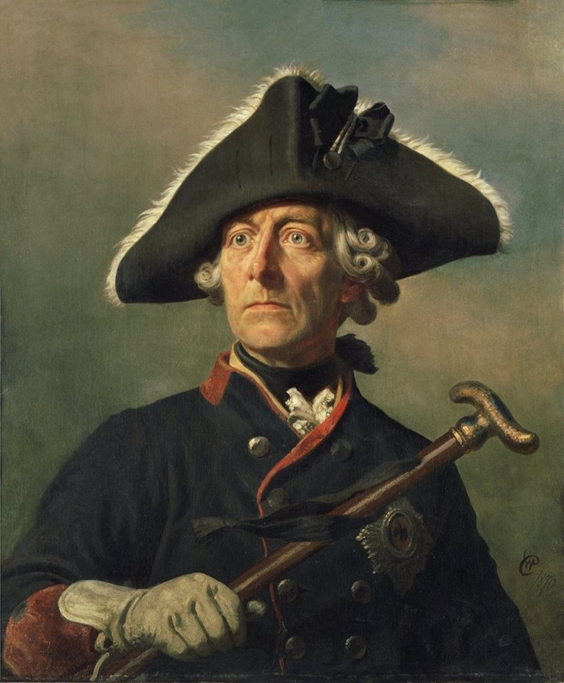 Kunstdruck Friedrich der Große Porträt Wilhelm Preußen Alte Fritz Camphausen Kuns, (1 St) von OTTO