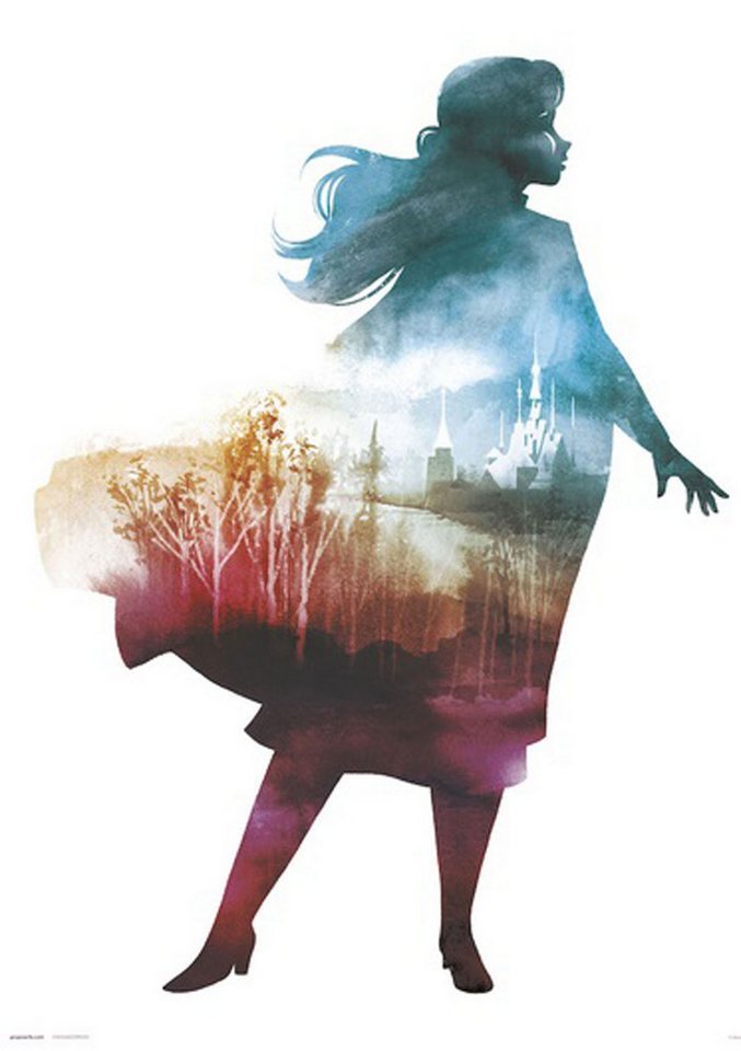 Kunstdruck Frozen 2 - Kunstdruck - Silhouette Anna Kunstdruck Frozen 2 - Kunstdruck - Silhouette Anna von OTTO