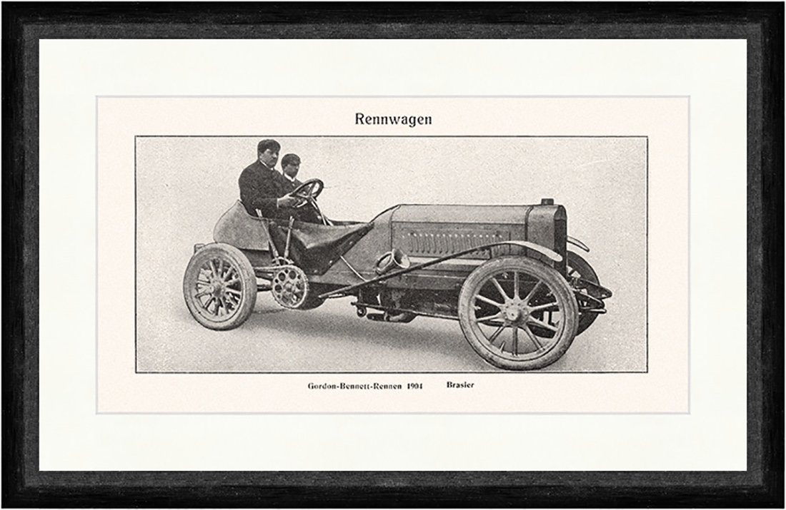 Kunstdruck Gordon Bennett Rennen 1904 Brasier Rennwagen Zweisitzer Faks Sport 025, (1 St) von OTTO