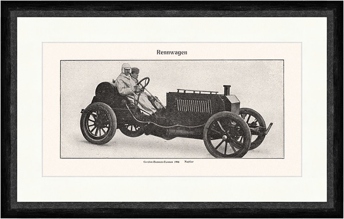 Kunstdruck Gordon Bennett Rennen 1904 Napier Rennwagen Zweisitzer Faks Sport 022, (1 St) von OTTO