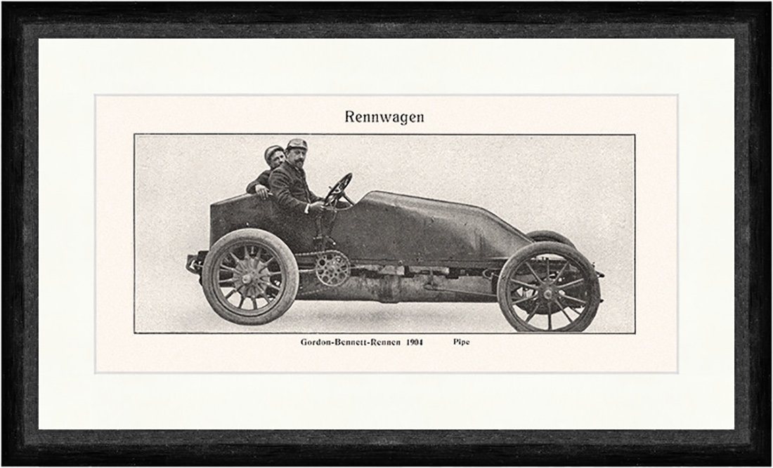 Kunstdruck Gordon Bennett Rennen 1904 Pipe Rennwagen Zweisitzer Faks Sport 024, (1 St) von OTTO