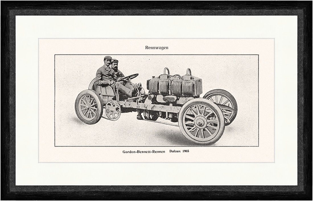 Kunstdruck Gordon Bennett Rennen Dufaux 1905 Rennwagen Zweisitzer Faks Sport 028, (1 St) von OTTO