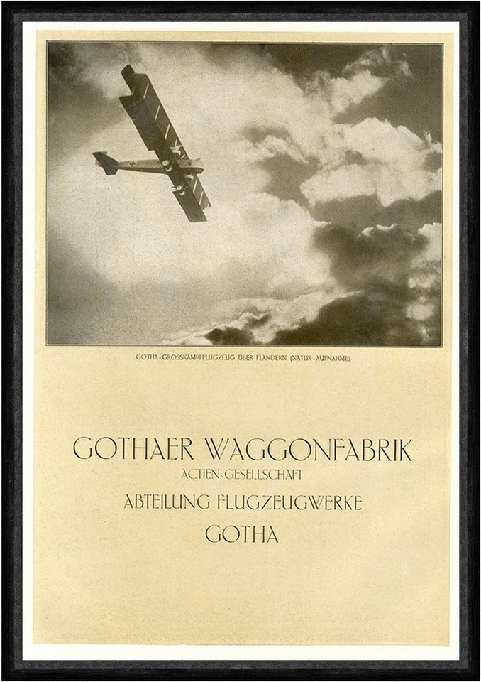 Kunstdruck Gothaer Waggonfabrik Flugzeugwerke Kampfflugzeuge Plakat Faks_Motor 1, (1 St) von OTTO