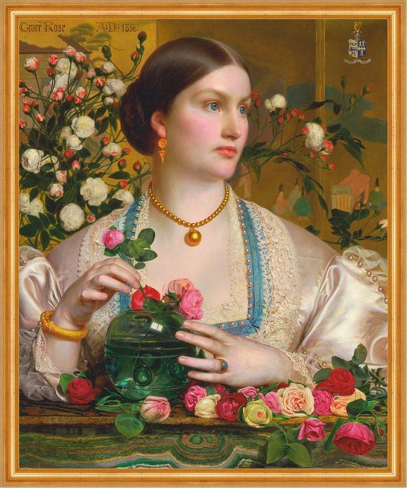 Kunstdruck Grace Rose Anthony Frederick Augustus Sandys Blumen Rosen B A2 00580 G, (1 St) von OTTO