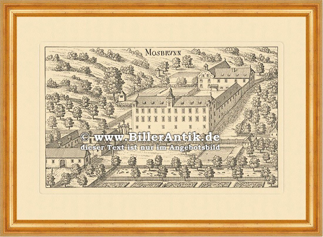 Kunstdruck Graz Moosbrunn Mosbrunn Vischer Österreich Burgen und Schlösser 127 Ge, (1 St) von OTTO