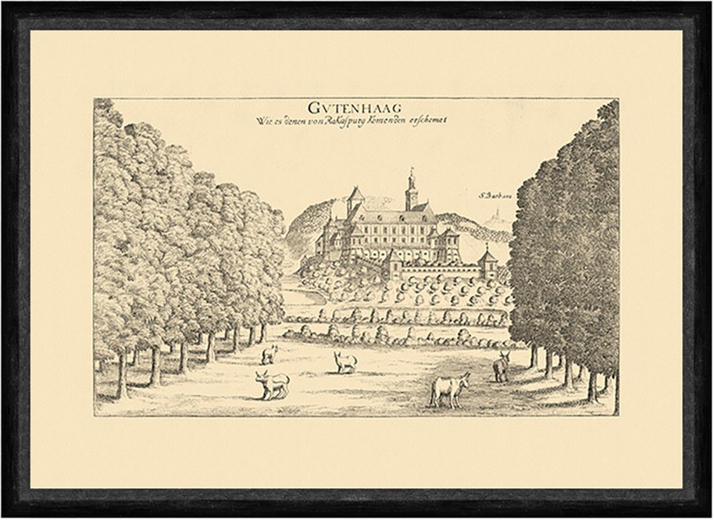 Kunstdruck Gutenhaag Hrastovec St. Barbara Vischer Faksimile Österreich Burgen 15, (1 St) von OTTO