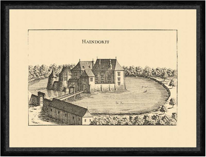 BillerAntik Kunstdruck Haindorf Winkel Haindorff Matthäus Vischer Faksimile Österreich Burgen, (1 St) von BillerAntik