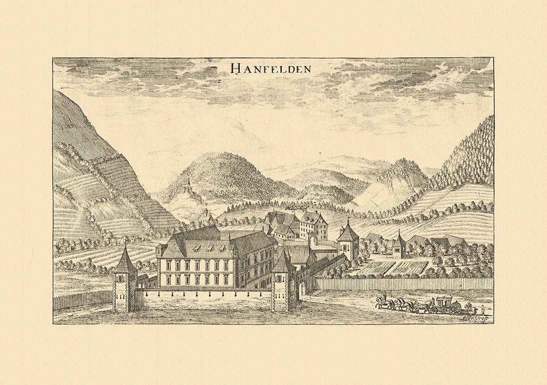 Kunstdruck Hanfelden bei Unterzeiring Schloss Vischer Österreich Burgen und Schlö, (1 St) von OTTO